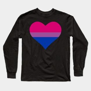 Bisexual Flag Heart Long Sleeve T-Shirt